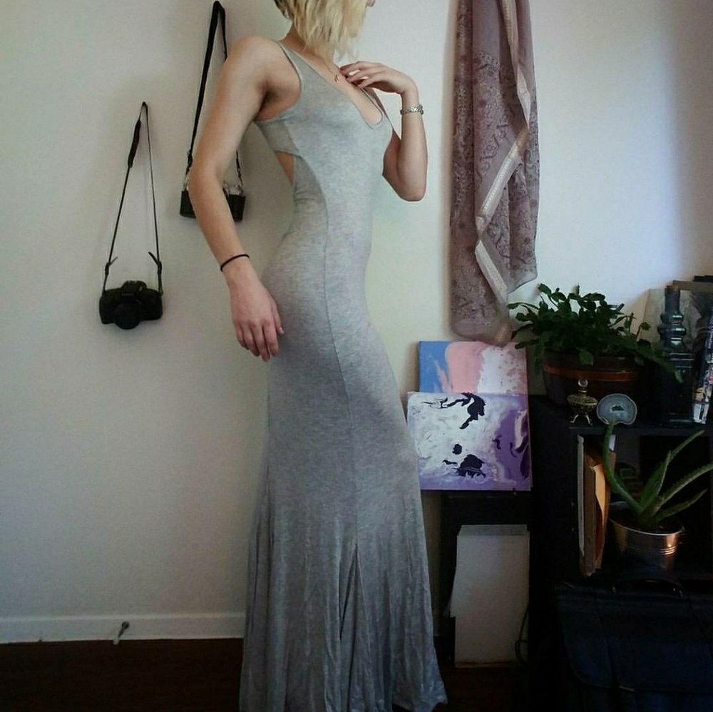 Soft Grey Maxidress
