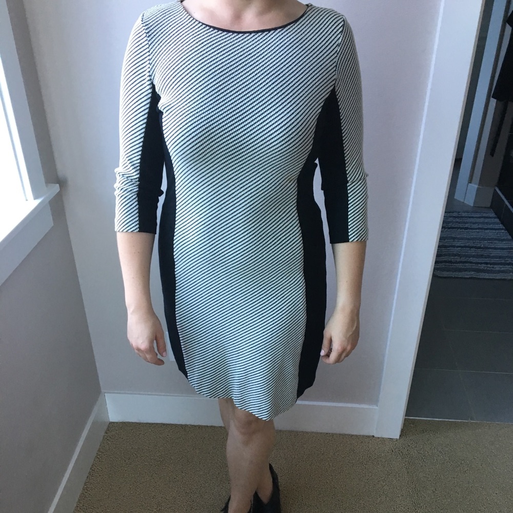 Fitted sweater dress