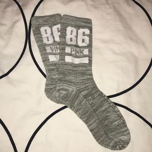 NEW Pink olive green high socks