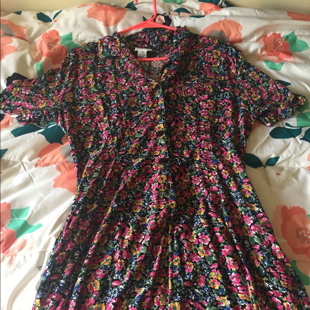 Vintage floral romper!