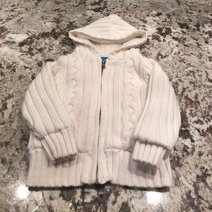 Children's Place 3T girls hooded zip up sweater