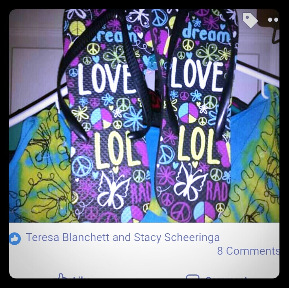 Size 10-12 Hippie Flops