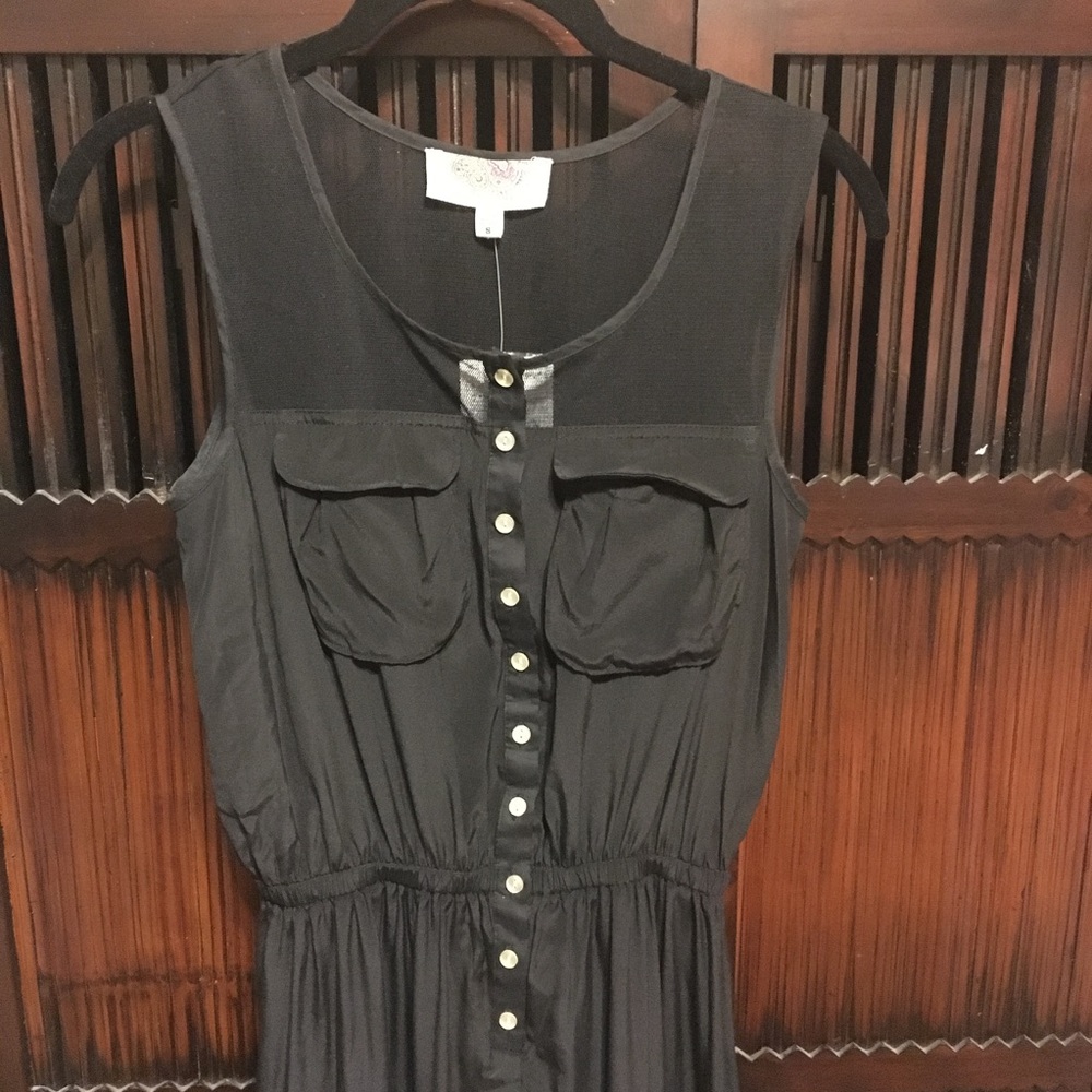 Black Urban Outfitters Dress Small - Pocket Chest - Picture 3 of 8