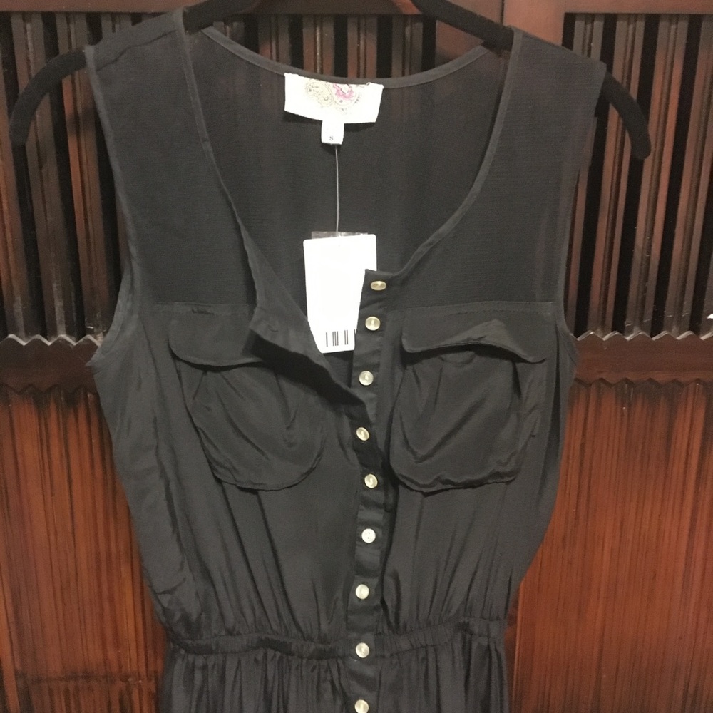 Black Urban Outfitters Dress Small - Pocket Chest - Picture 5 of 8