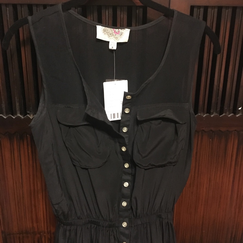 Black Urban Outfitters Dress Small - Pocket Chest - Picture 6 of 8