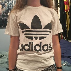 White adidas t-shirt