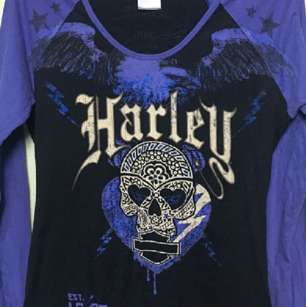SOLD ~ 🏍 Harley Davidson Willie G Skull Shirt 💀