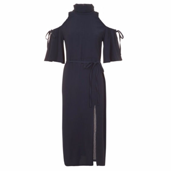Topshop Dresses & Skirts - Top Shop High Neck Flute Sleeve Midi Dress 4