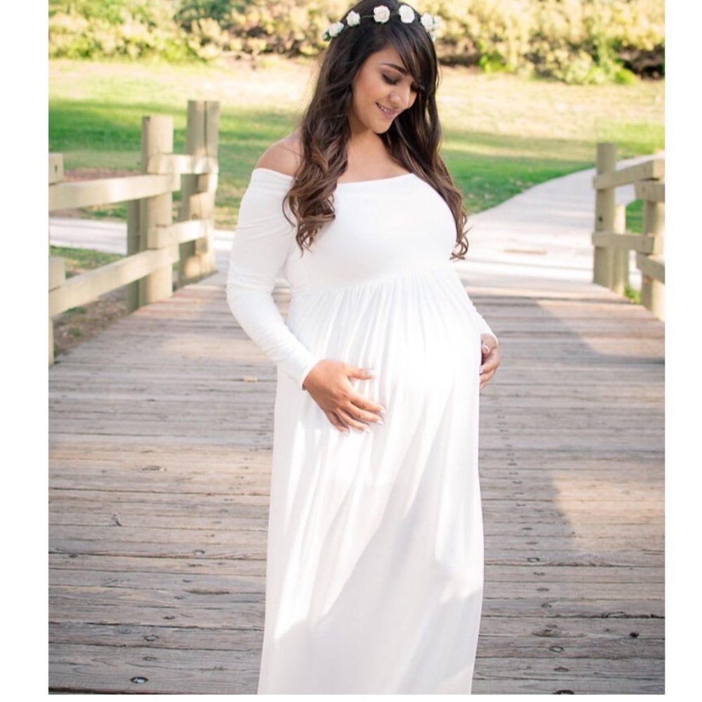 Off white maternity dress