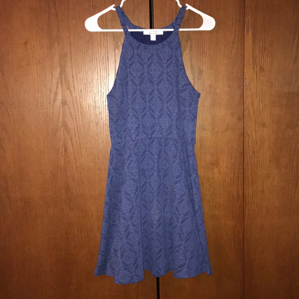 Blue Halter Dress