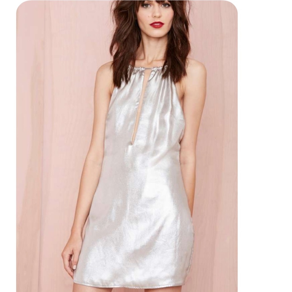 Nasty Gal Flash Halter Dress