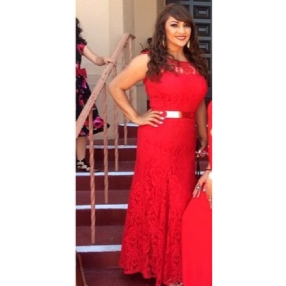 Long Red dress