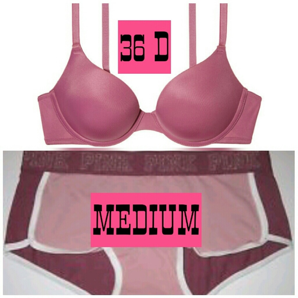 ☺SOLD!! NEW 2PC VS PINK [SUPER] PUSH UP BRA SET☺❤