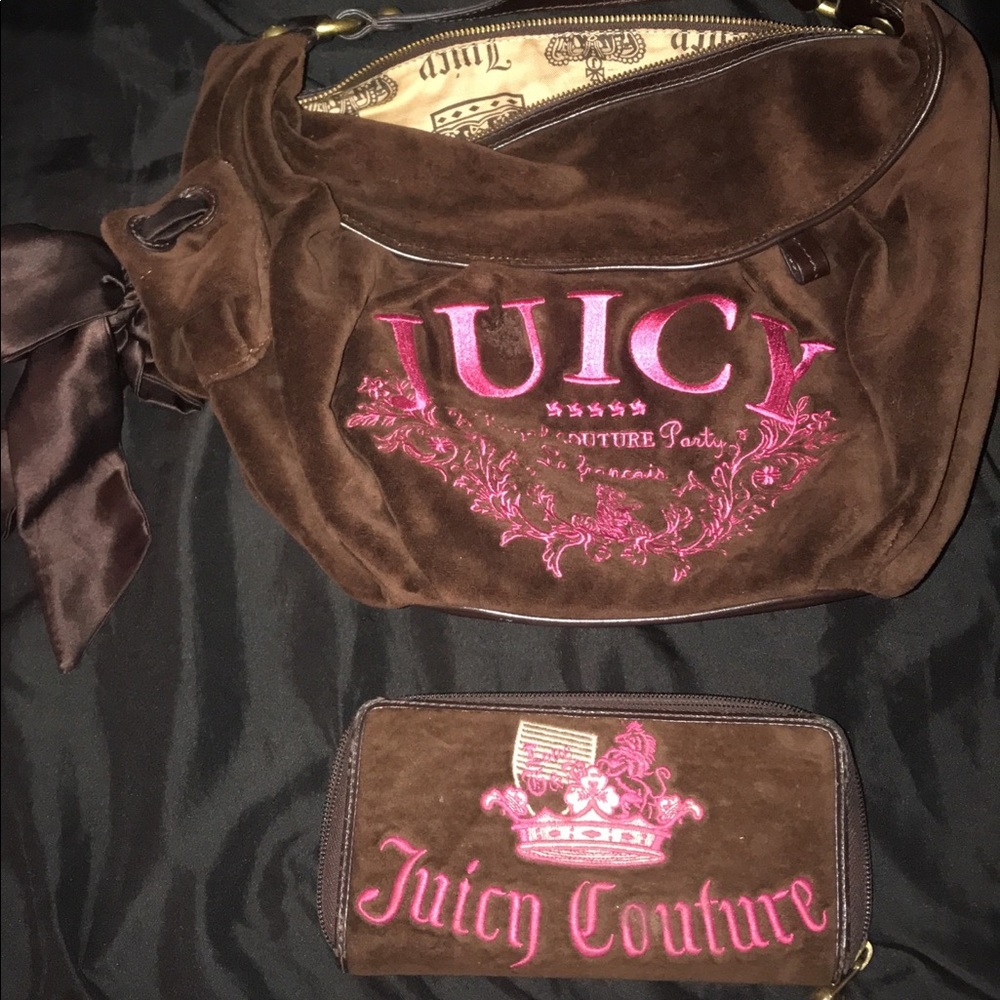 Juicy couture handbag and wallet
