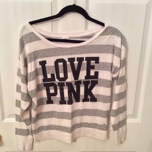 VS PINK casual long sleeve tee/sweatshirt