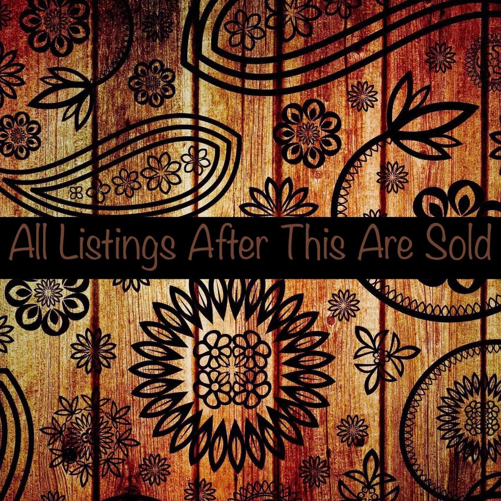 All items past this are sold