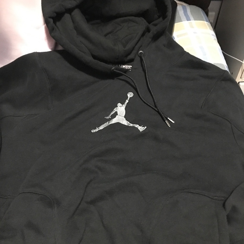Jordan Black Hoodie Size Large