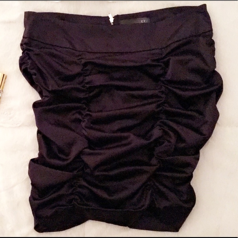 Ruched Mini Skirt