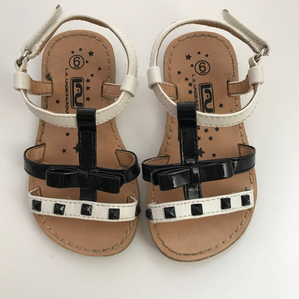 LA Underground Bow Stud Sandal