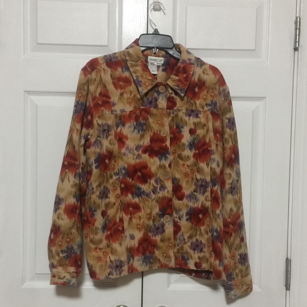 VGUC COLORFUL JACKET BY COLDWATER CREEK SIZE LG
