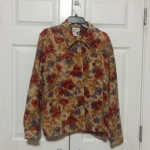 VGUC COLORFUL JACKET BY COLDWATER CREEK SIZE LG