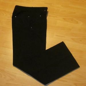 High waist Black Wide Leg Pants Small 2 4