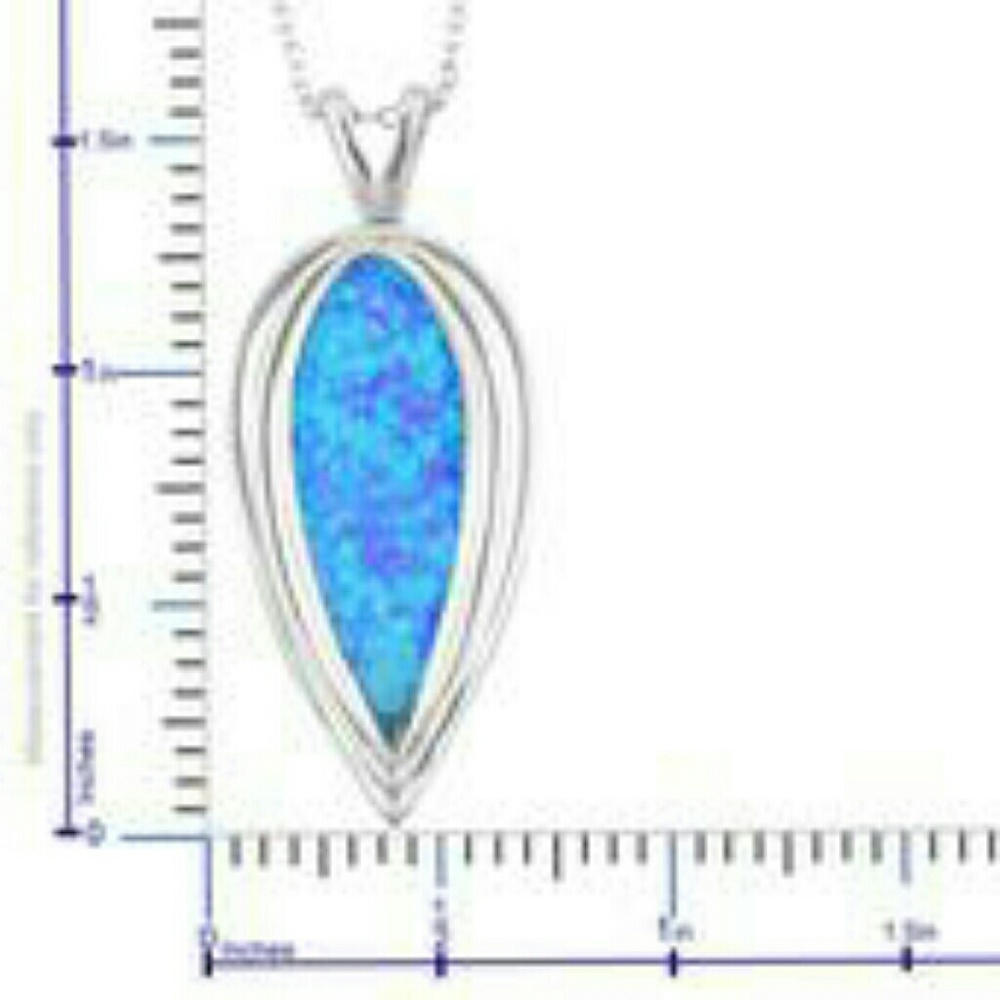 🎁 GIFTED TO DEBBIE🎁OPAL PENDAN STERLING SILVER💘 - Picture 2 of 4