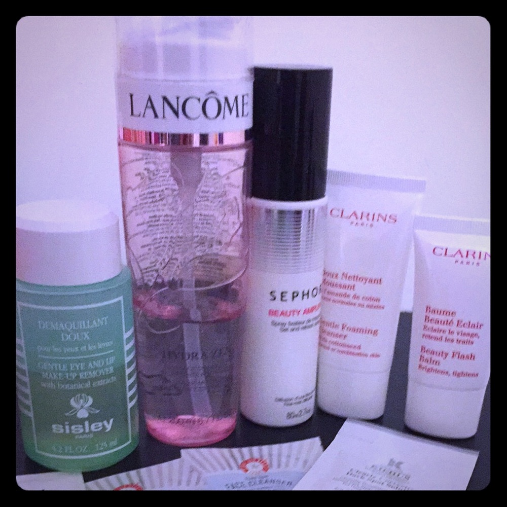 Lancôme essence, Sisley make up remover, Sephora