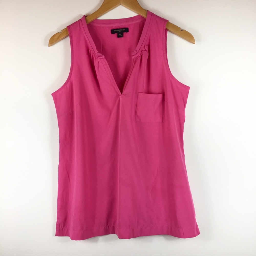 Banana Republic Pink Blouse Tank - Medium