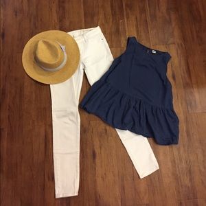 Old Navy Chambray Peplum Tank
