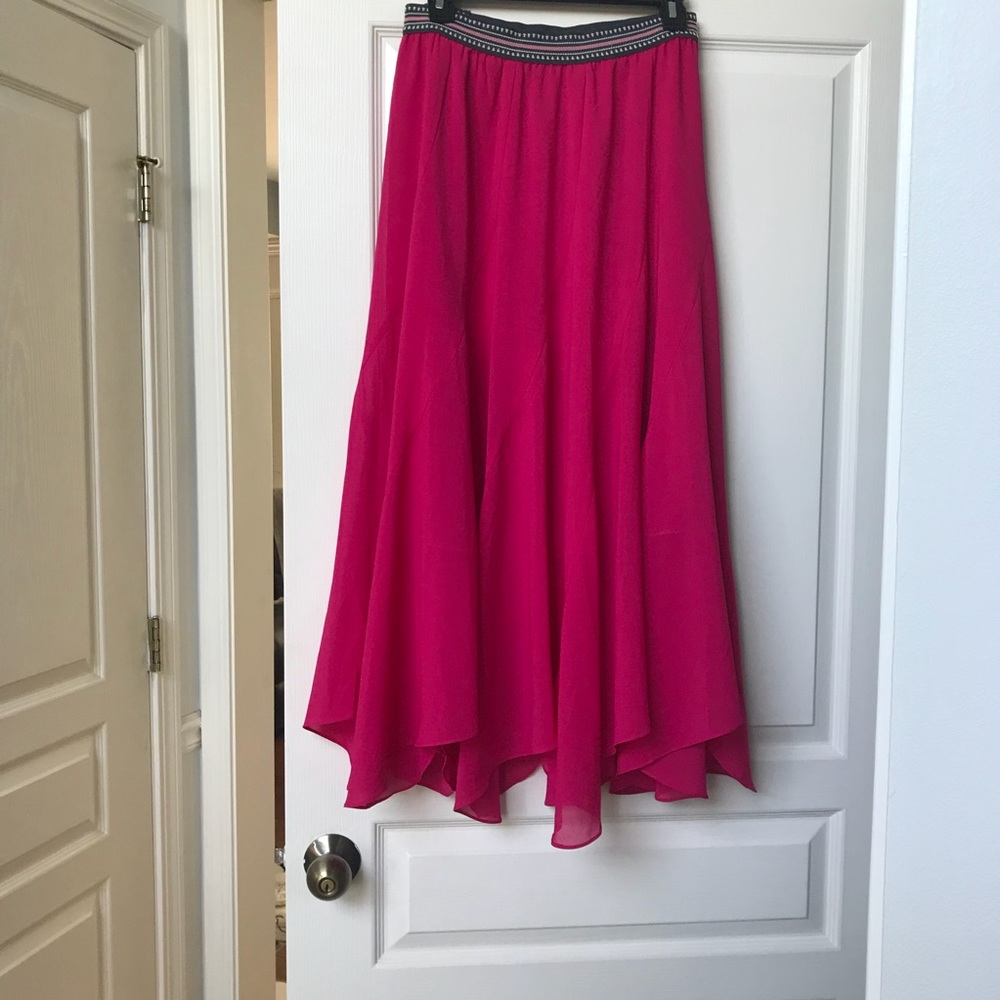 Anthropologie Skirt - Bright Fuscia