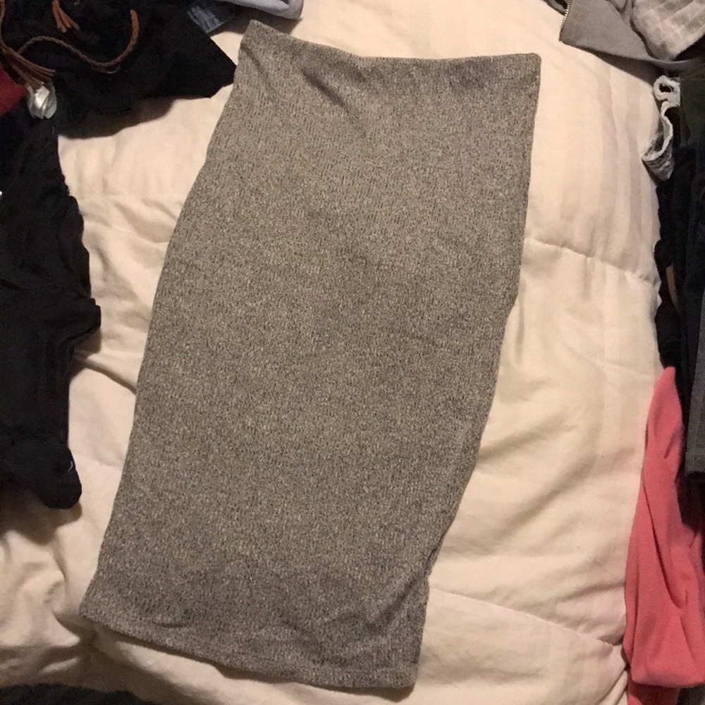 Knitted high waisted skirt