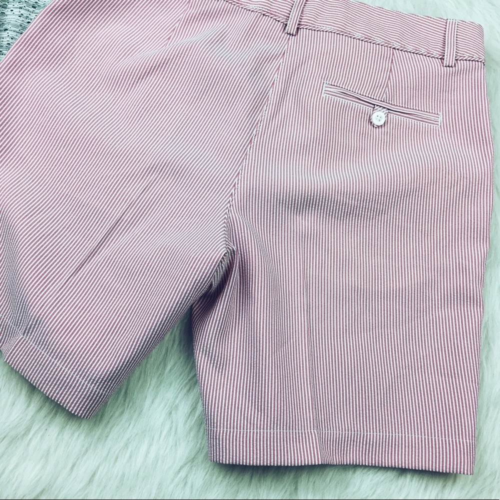 Lady Hagen seersucker pink white striped shorts - Picture 4 of 8