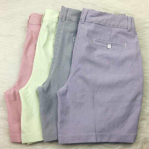 Lady Hagen seersucker pink white striped shorts - Picture 8 of 8