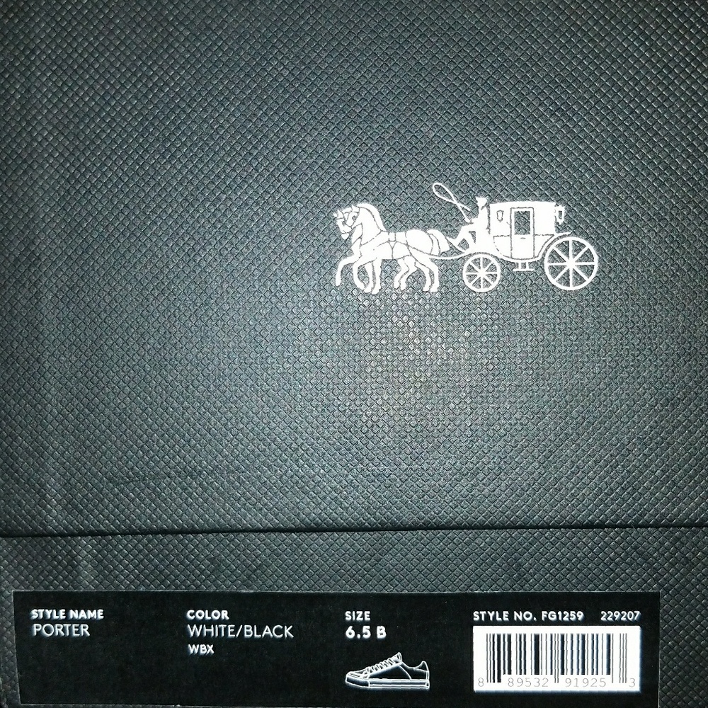 White coach shoes