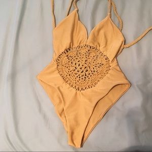 ‼️LOWERED PRICE‼️ Frankie's gold poppy one piece