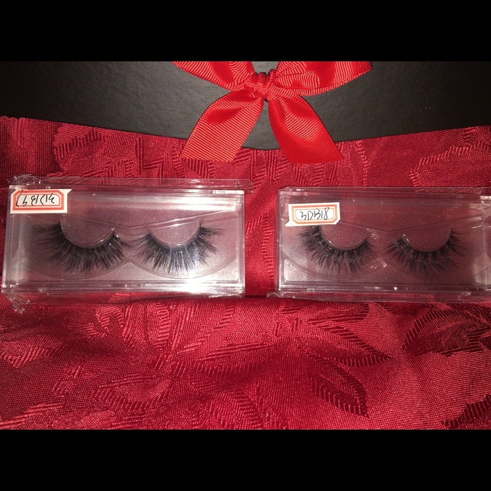 Real mink fur eyelashes