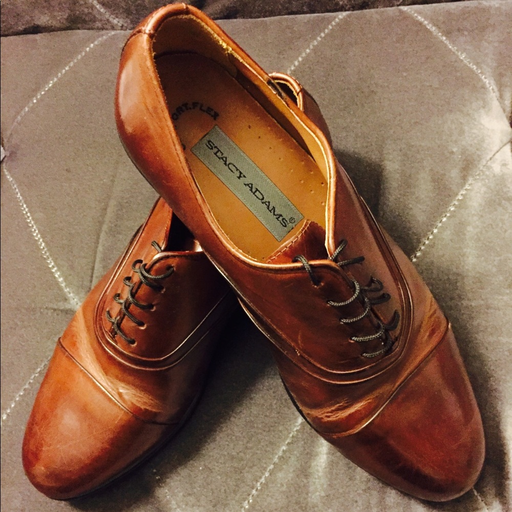 Men's Stacy Adams Leather Brown Shoes
