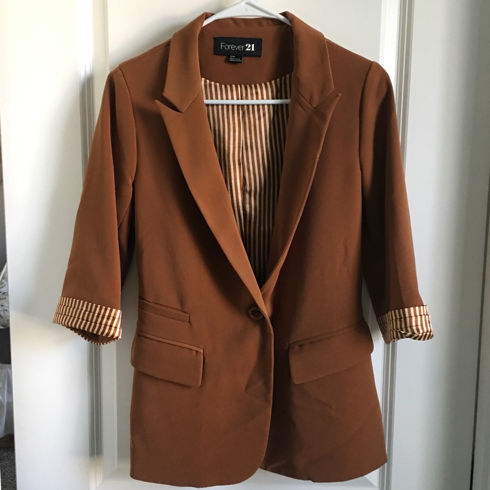 Golden brown blazer