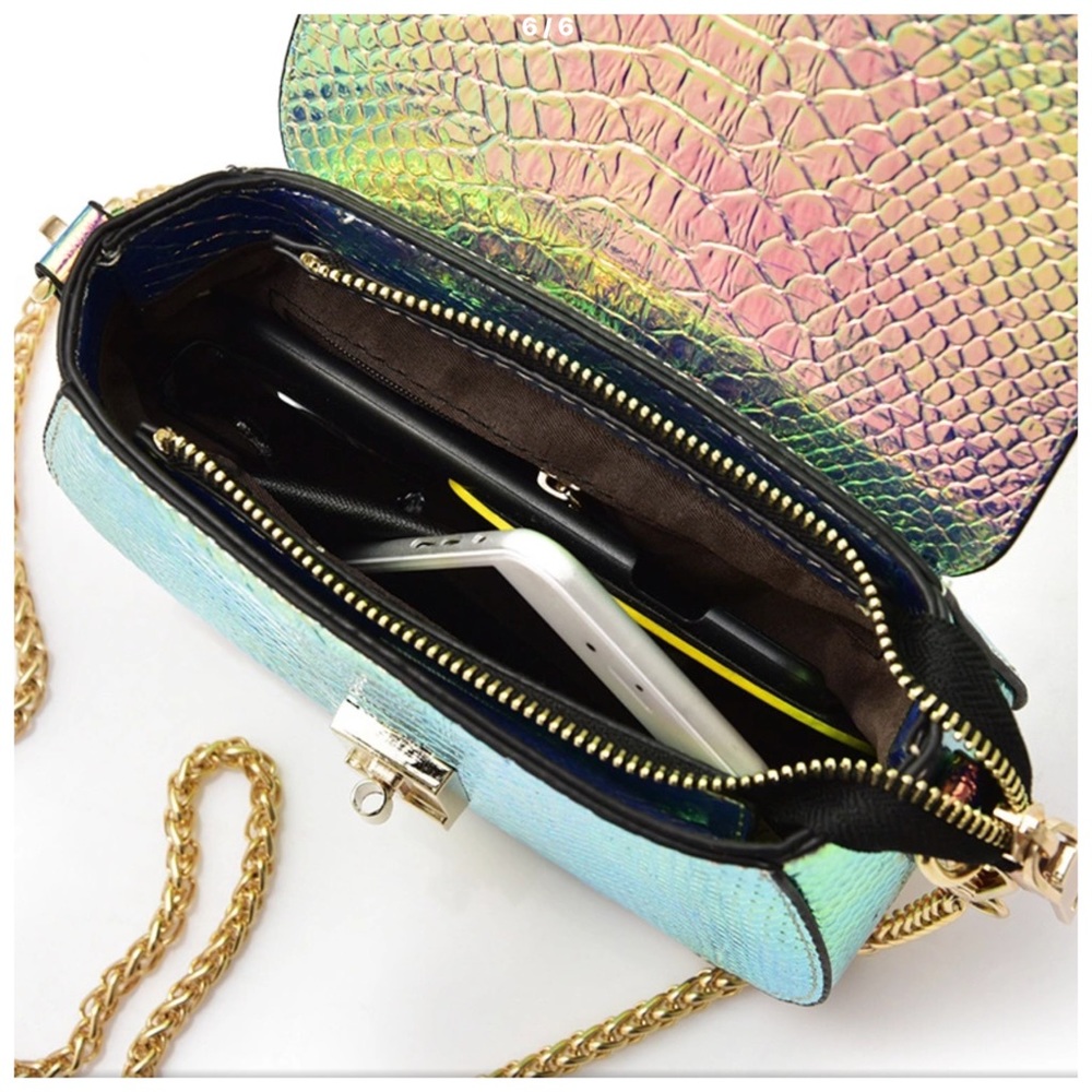 The Olivia Disco Iridescent Handbag - Picture 6 of 7