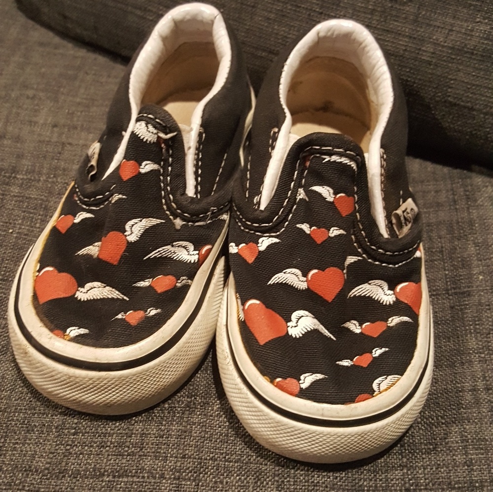 RARE Vans rockabilly winged heart baby toddler 5