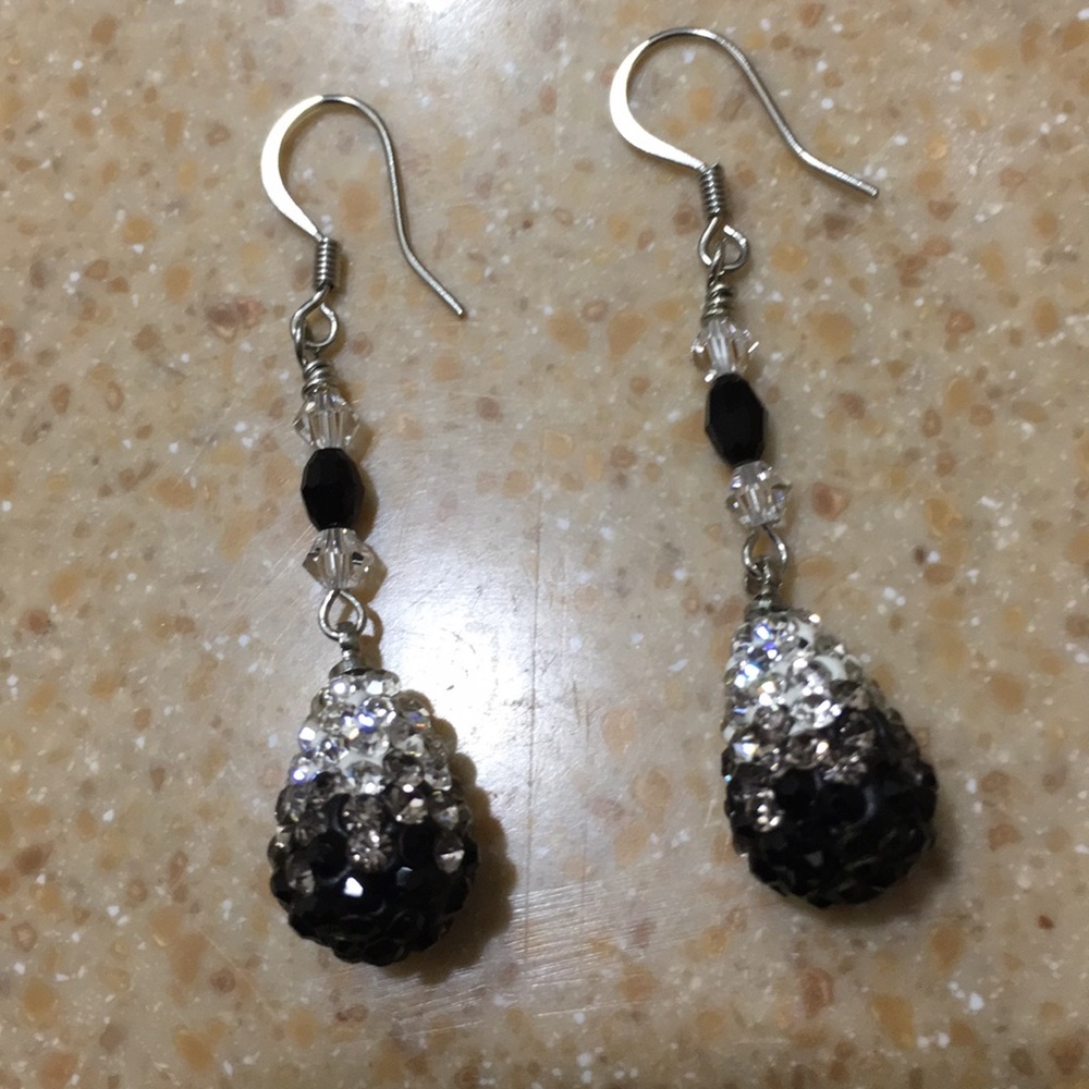 Stainless steel Swarovski Crystal earrings