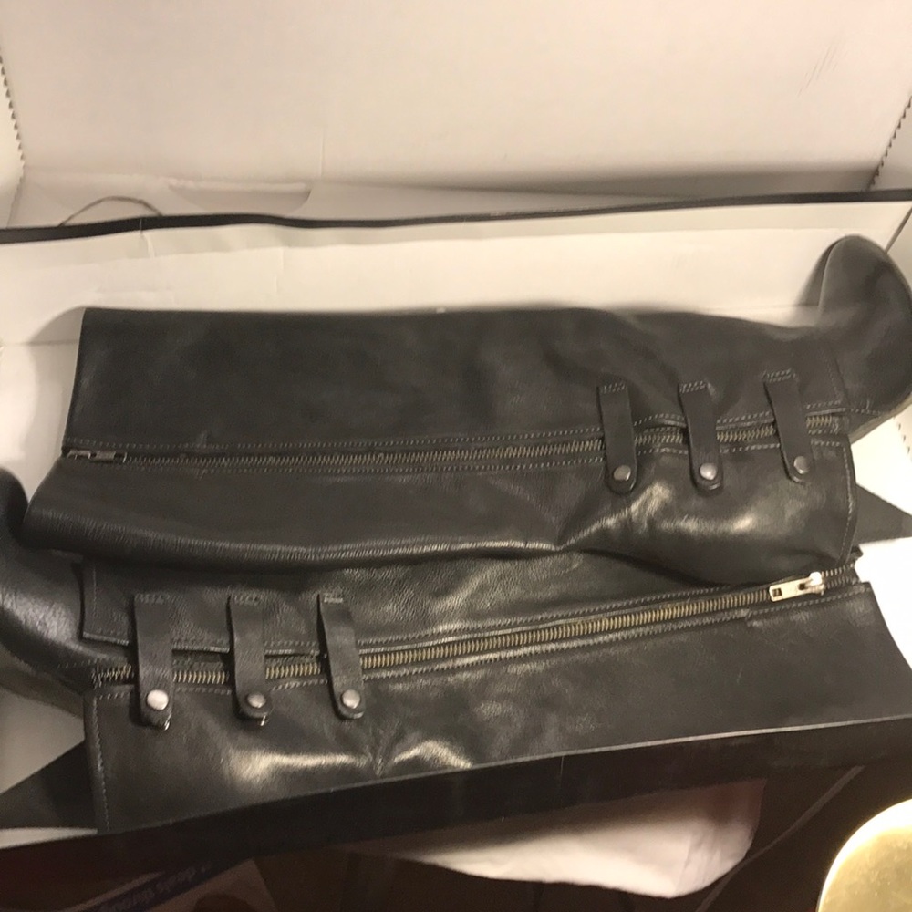 Miss Sixty, Black leather boots.