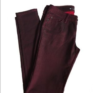 Celebrity Pink crimson red skinny jeans EUC