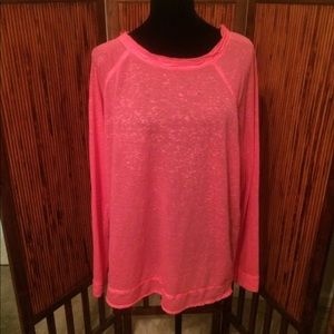 Stem Destructed Hem Oversized Top Size Medium