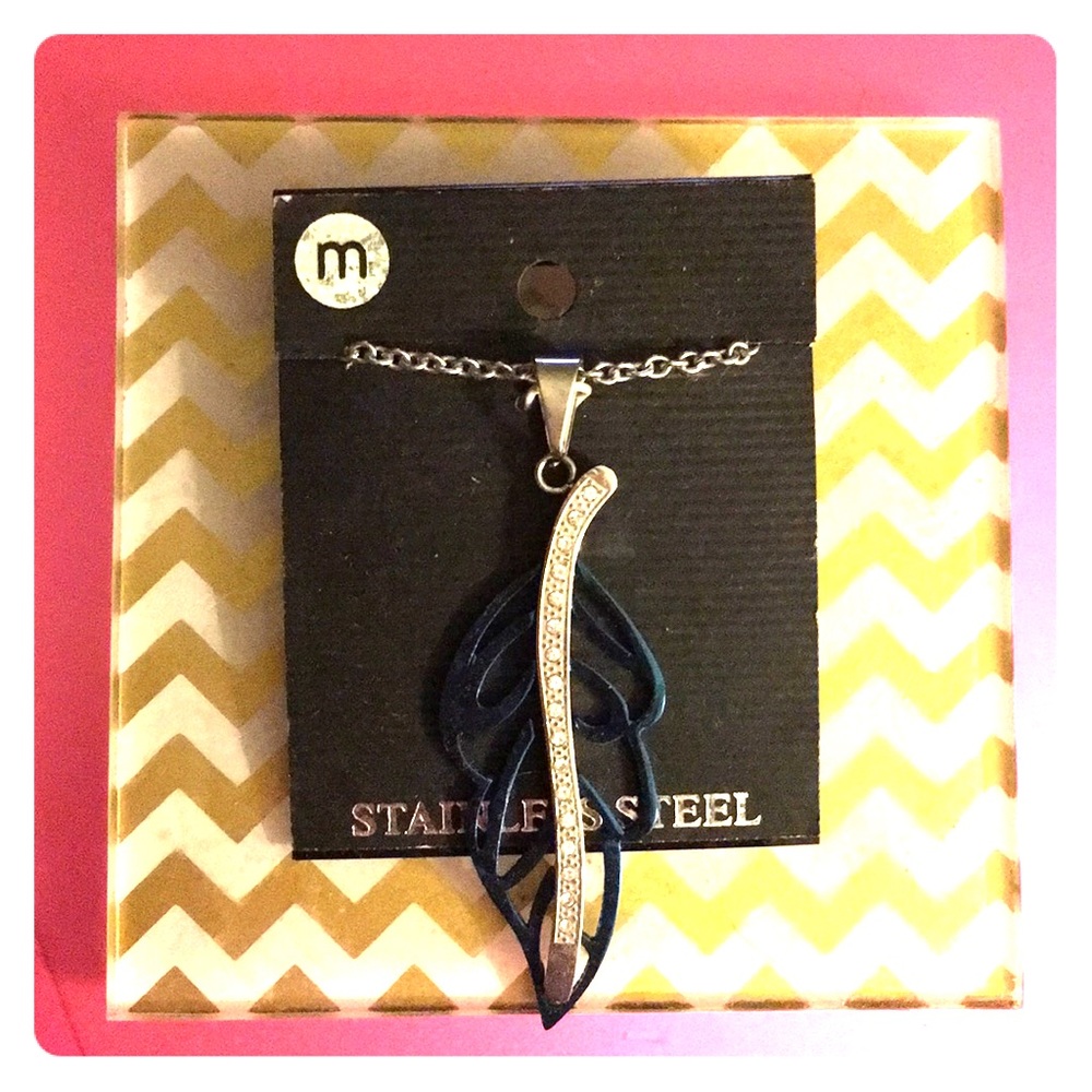 Stainless Steel Leaf Necklace