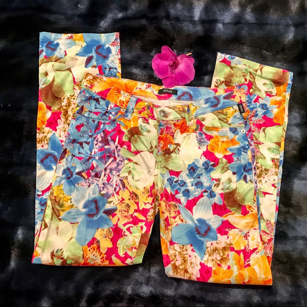 HP🌹 VERSACE VTG Wild Orchid Jeans