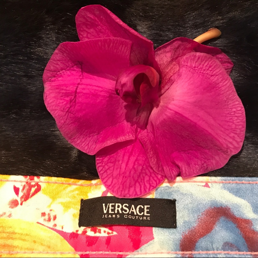 HP🌹 VERSACE VTG Wild Orchid Jeans - Picture 5 of 6