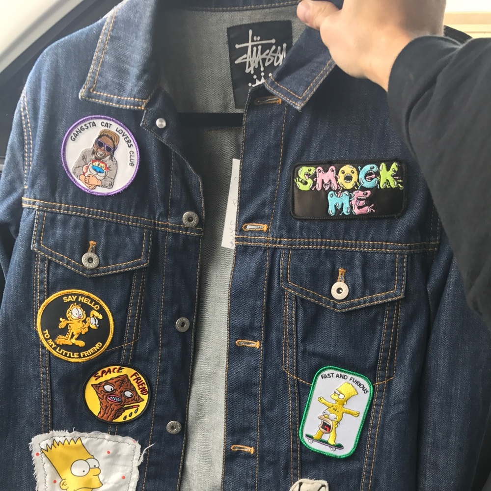 Custom made Stussy denim jacket (Coogi 90's /SZ M)