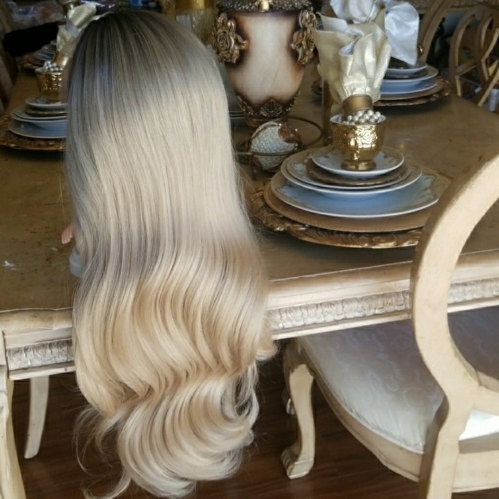 Ombre Blonde Beauty LaceFront Wig Wig 22-24inches - Picture 7 of 8